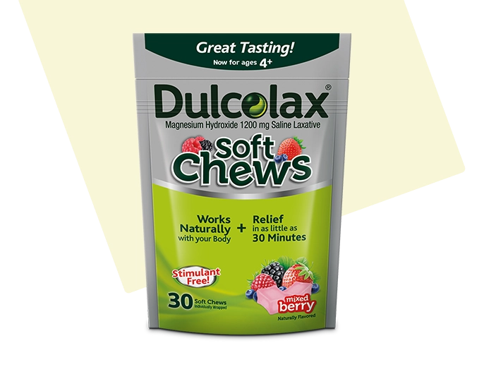 Soft Chews for Constipation Relief Dulcolax® Saline Laxative Solutions